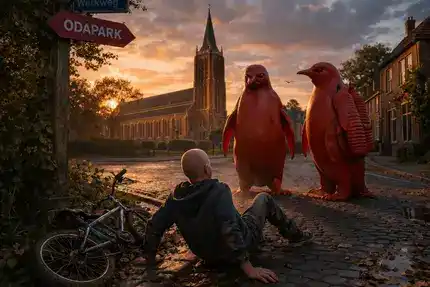 De hinderlaag van de rode pinguins